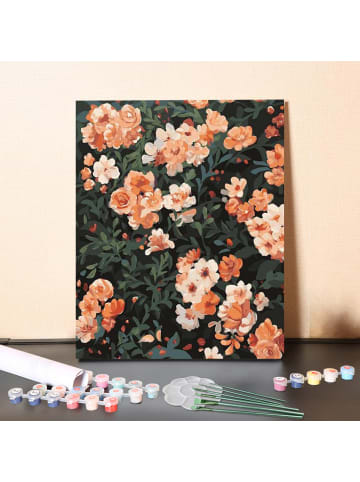 ARTNANAS DIY Malen nach Zahlen Set-"Blumen an der Wand"