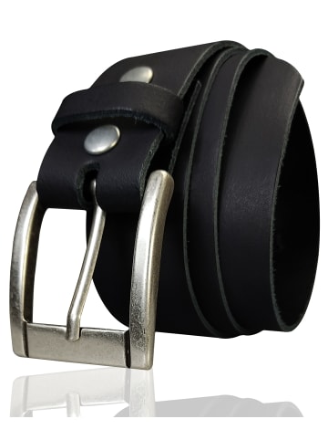 FRONHOFER Ledergürtel 4cm in Schwarz