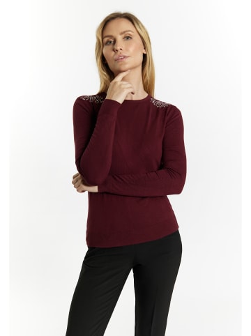 usha BLACK LABEL Damen Strickpullover in Weinrot