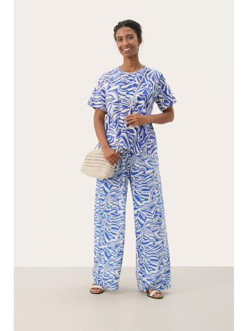 PART TWO T-shirt NahidPW Lockere Passform in Amparo Blue Animal Print