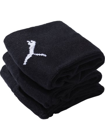 Puma Socks Baumwolle Unisex-Sneaker-Socken 3 Paar in schwarz