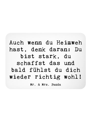 Mr. & Mrs. Panda Magnet Spruch Heimweh überwinden mit Spruch in Weiß