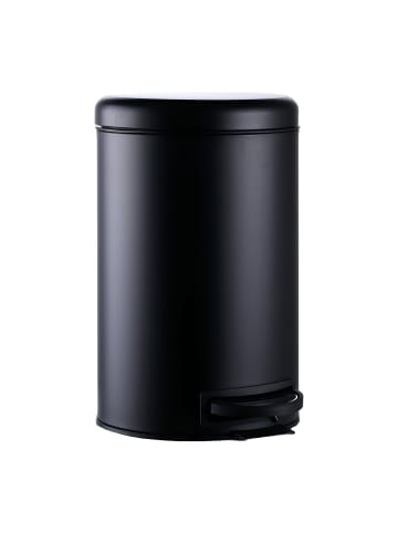 relaxdays Mülleimer in Schwarz - 12 Liter
