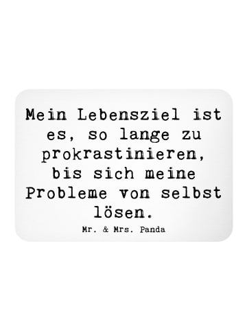 Mr. & Mrs. Panda magnet Spruch Lebensziele Prokrastination mit S... in Weiß