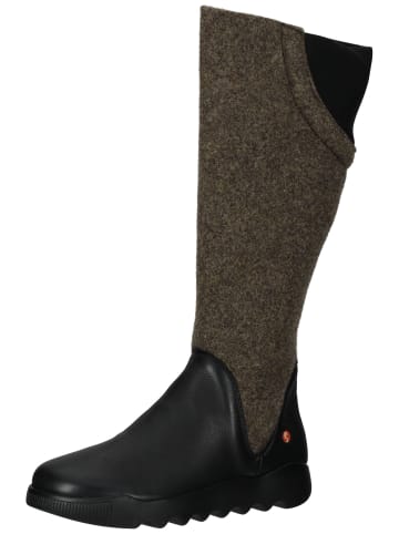 softinos Stiefel in Schwarz/Braun