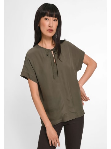 Basler Kurzarmbluse Viscose in khaki