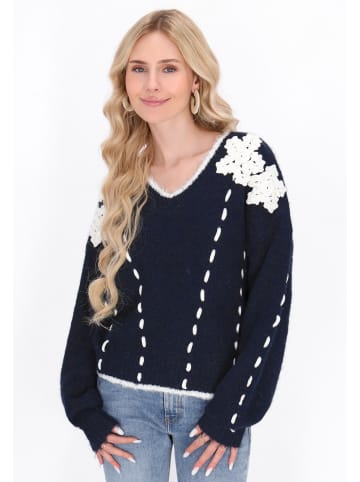 IZIA Women Sweater in navy