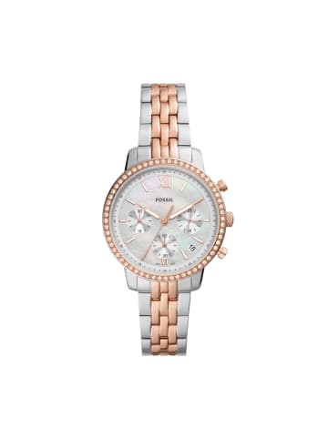 Fossil Armbanduhr in bicolor