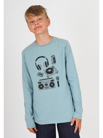 Band of Rascals Longsleeve " Hip Hop Hooray " in arctic-blue