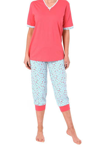 NORMANN Capri Pyjama kurzarm - 44474 in pink