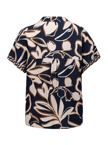Betty Barclay Schlupfbluse mit Kragen in Dark Blue/Brown