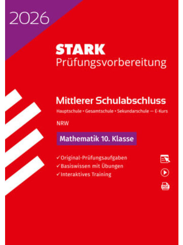 Stark Buch - STARK Mathematik E-Kurs - Mittlerer Schulabschluss (MSA) 2026 NRW Haupts