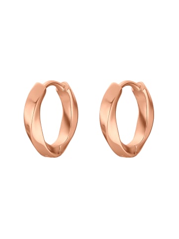 Steel_Art Creolen May poliert in rosegoldfarben
