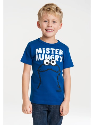 Logoshirt T-Shirt Mister Hungry in blau