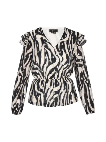 faina Damen Bluse in Schwarz Weiss