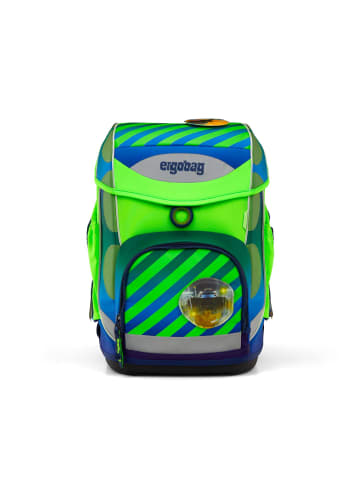 Ergobag Grundschulranzen-Set CUBO TruckBär 5-tlg. in Grün/Blau