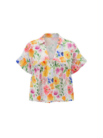 usha BLUE LABEL Women Blouse in Multicolor White