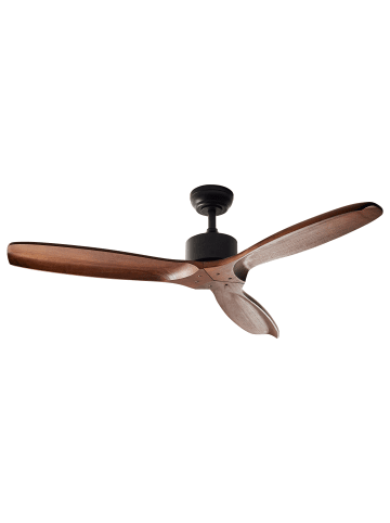Beliani Deckenventilator ohne Beleuchtung ARANI in Braun/Schwarz