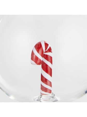 Butlers Glaskugel HANG ON Candy Cane in Transparent