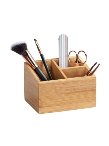 Wenko Badorganizer TERRA, 3 Fächer in Braun, (B) 9 x (H) 8,5 x (L) 12 cm
