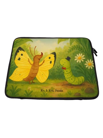 Mr. & Mrs. Panda Laptop Hülle Raupe Schmetterling Design ohne Sp... in Weiß