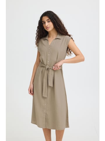 ICHI Freizeitkleid IHLINNO Loose fit in TIMBER WOLF