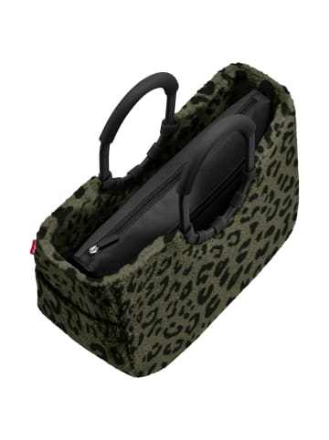 Reisenthel loopshopper M / Shopper 40 cm (summerstripes coffee) in teddy leo olive