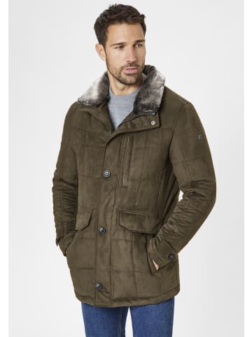 S4 JACKETS Velours-Jacke Polaris in dk. olive