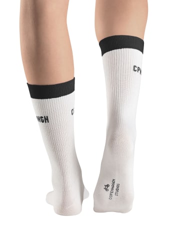 Copenhagen Studios Tennissocken in 2x off white mit schwarz
