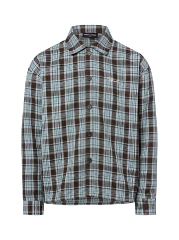 PEGADOR Hemd Rupit in hellblau braun