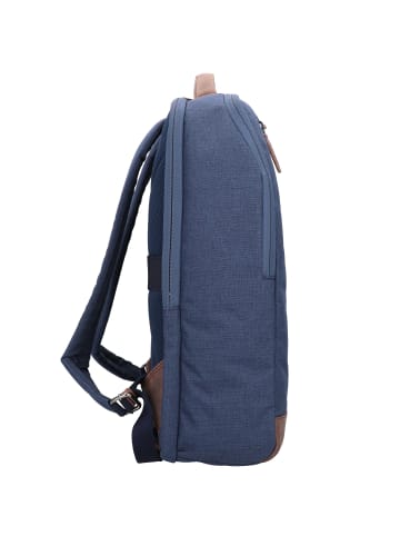 Greenburry Recycled PET Sydney Rucksack 44 cm Laptopfach coral blue