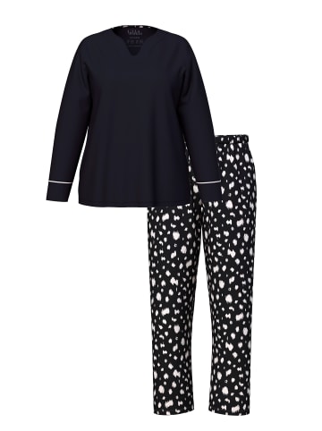 Ulla Popken Pyjama in schwarz