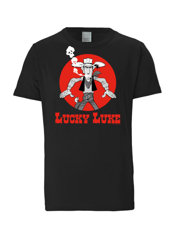 Logoshirt T-Shirt Lucky Luke - Daisy Town in schwarz