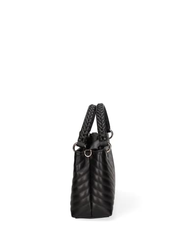 John Richmond Handtasche in BLACK AND  OFF SILVER