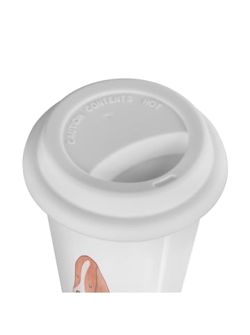 Mr. & Mrs. Panda Kaffeebecher To Go Hund Basset Hound mit Spruch in Weiß