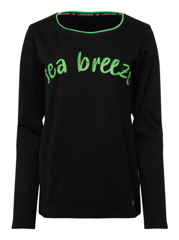 LAURASØN Longsleeve in schwarz