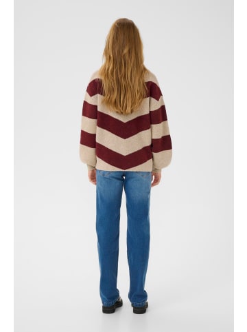 Kaffe Strickpullover KAverana Baggy fit in Feather G.M./Windsor W. Stripe