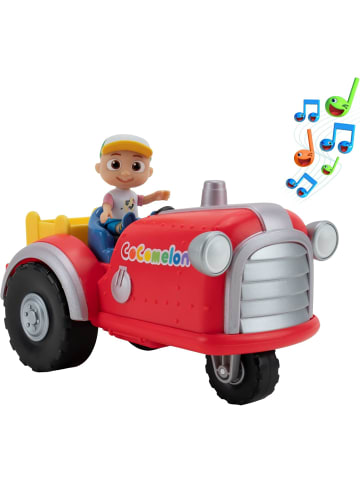 jazwares Cocomelon - Mitsing-Traktor mit JJ Spielfigur Lernspielzeug ab 2 Jahren in rot