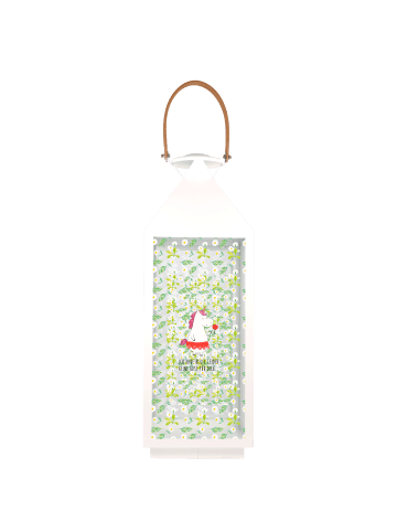 Mr. & Mrs. Panda Laterne Einhorn Dame mit Spruch in Transparent