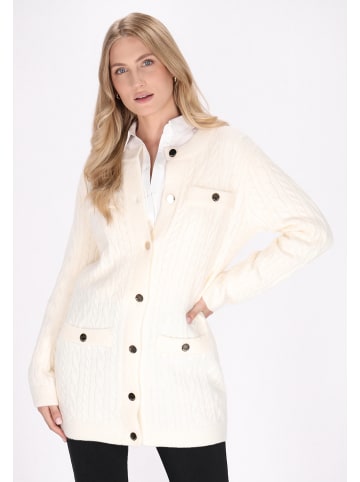 DreiMaster Damen Cardigan in Wollweiss