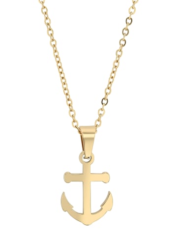 Adeliás Damen Anhänger aus Edelstahl in gold