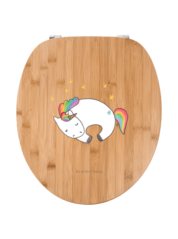 Mr. & Mrs. Panda WC Brille Einhorn Nacht ohne Spruch in Braun