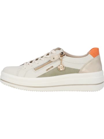 remonte Schnürschuhe in offwhite/salbei/muschel/orange