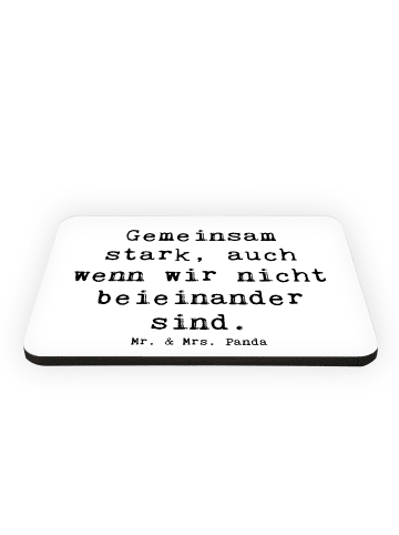 Mr. & Mrs. Panda Magnet Spruch Trennung von den Eltern mit Spruch in Weiß