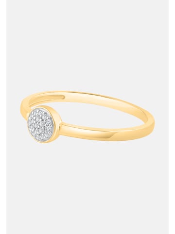 Diamant Exquis Ring aus 375 Gelbgold mit Diamant