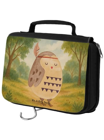 Mr. & Mrs. Panda badtasche Eule Federschmuck Design ohne Spruch in Weiß