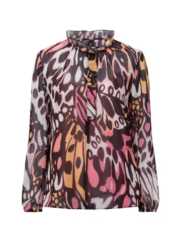 MARC CAIN COLLECTIONS Blusenshirt in schoko rosa - 0001