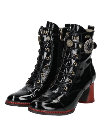 LAURA VITA Stiefelette in Schwarz Lack
