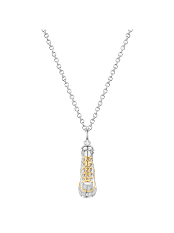 Glanzstücke München Halskette Sneaker aus Sterling Silber mit Zirkonia in silber