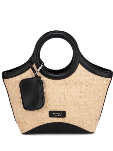 DIANA Handtasche in BLACK+BEIGE